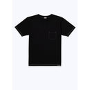 Embroidered Organic Cotton Jersey T-Shirt - Black - Fursac Embroidery