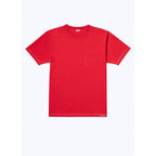 Camiseta De Jersey De Algodón Orgánico Bordada - Rojo - Bordado Fursac