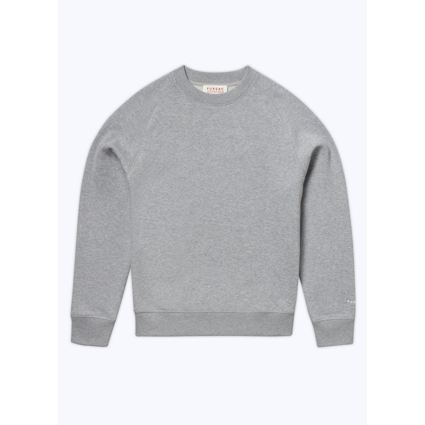 Fursac - Sweat Gris En Jersey De Coton - Gris