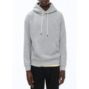 Sudadera con capucha de punto de algodón - Gris medio