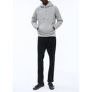 Sudadera con capucha de punto de algodón - Gris medio