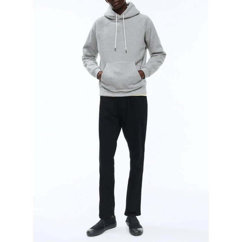 Sudadera con capucha de punto de algodón - Gris medio