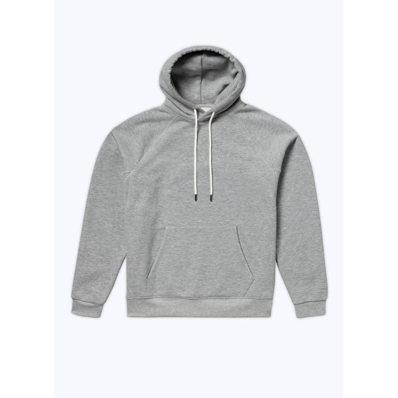 Sudadera con capucha de punto de algodón - Gris medio