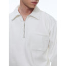 Cotton Jersey Sweatshirt - White