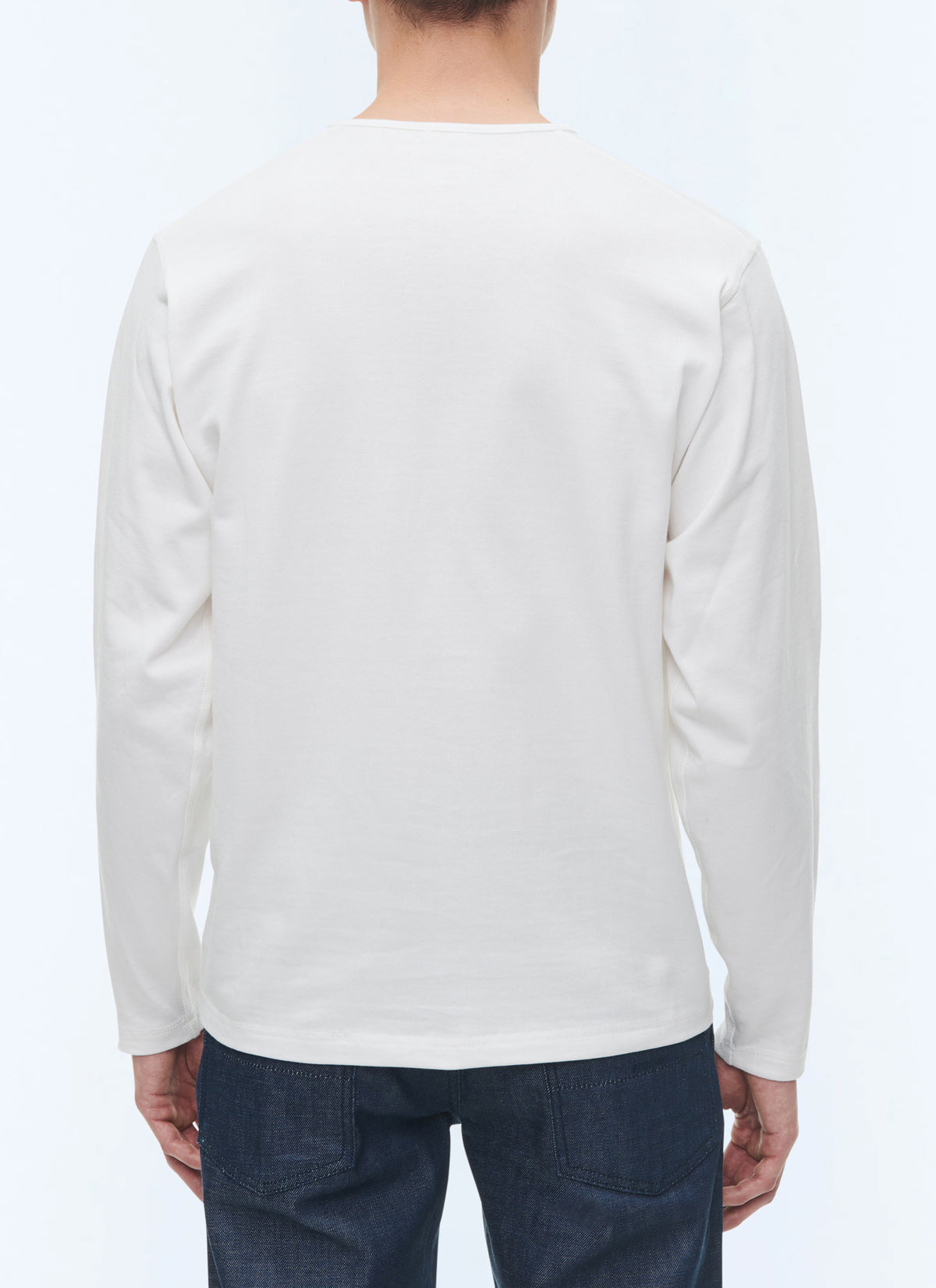 Tee-Shirt Henley - Blanc