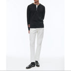 Henley Ml T-Shirt - Black