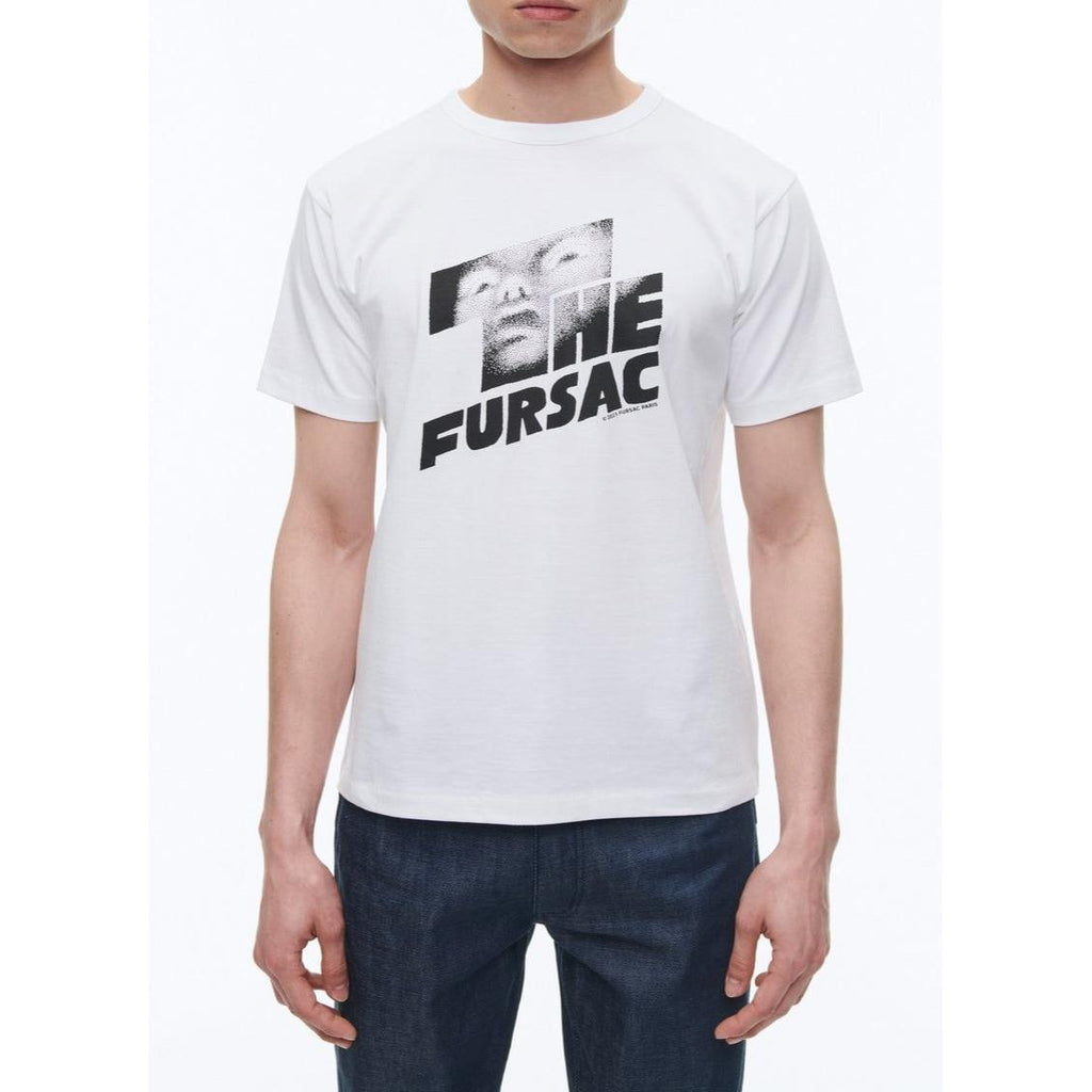 Fursac - T-Shirt In Organic Cotton Jersey - White - "The Fursac" Print