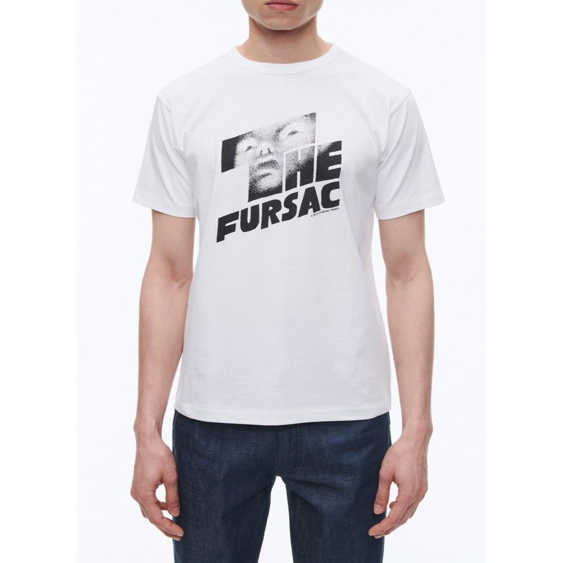 Fursac - T-Shirt In Organic Cotton Jersey - White - "The Fursac" Print