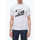T-Shirt En Jersey De Coton Biologique - Blanc - Imprimé "The Fursac"