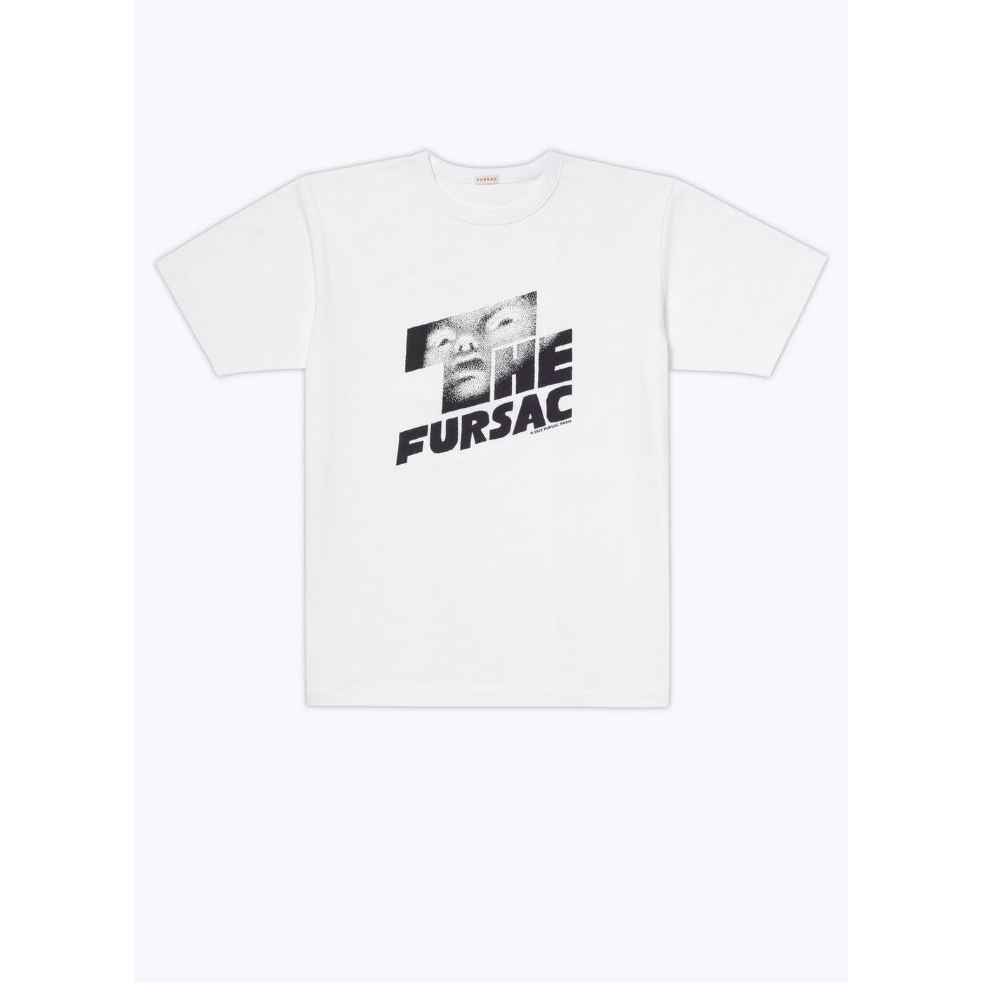 Fursac - T-Shirt In Organic Cotton Jersey - White - "The Fursac" Print