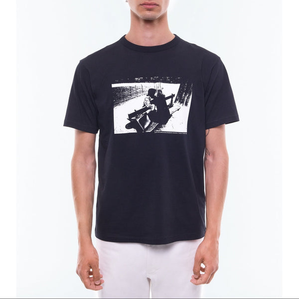 Organic Cotton Printed T-Shirt - Black - Richard Kalvar Photo Print