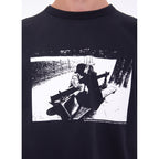 Printed Organic Cotton T-Shirt - Black - Photo Print by Richard Kalvar