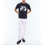 Printed Organic Cotton T-Shirt - Black - Photo Print by Richard Kalvar
