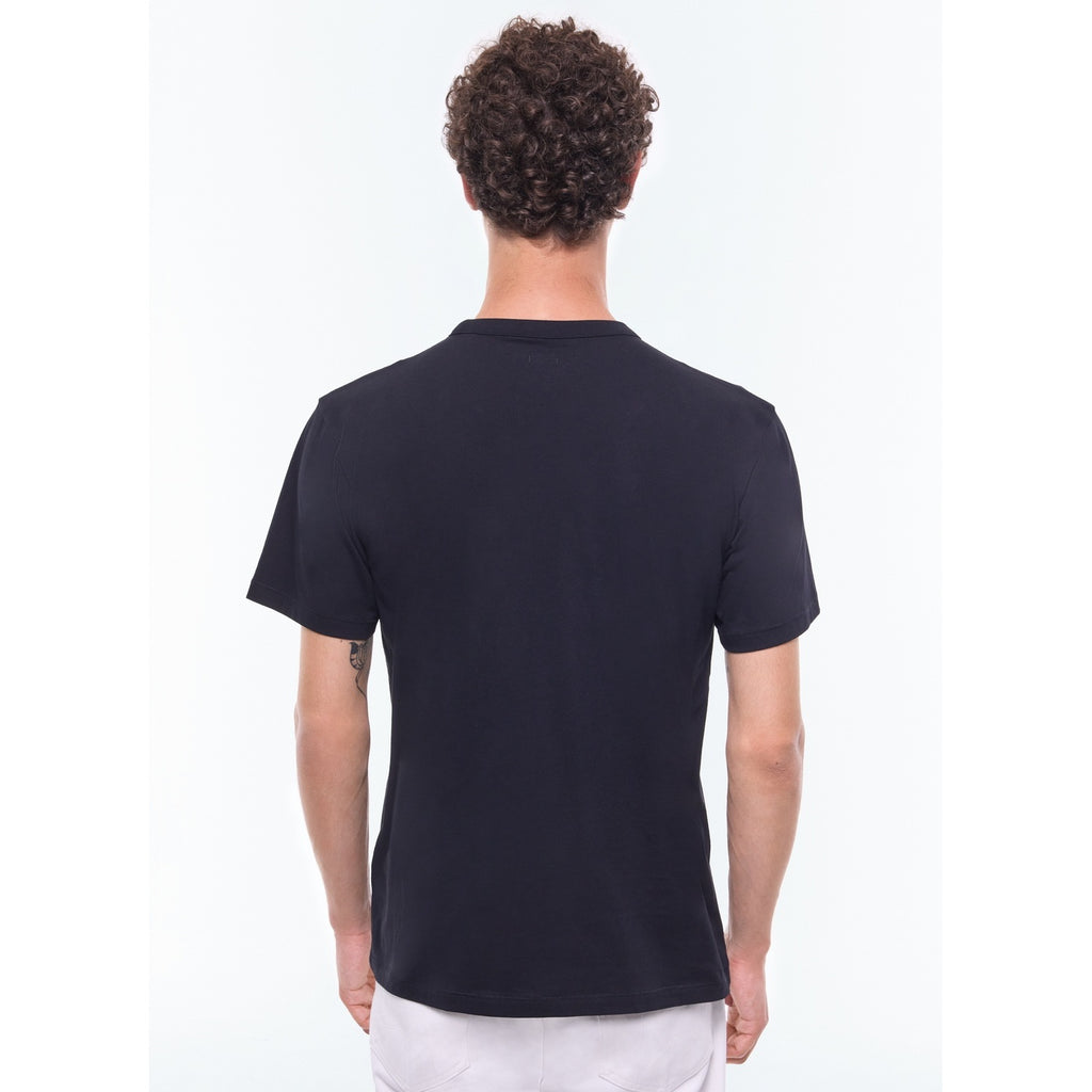 Printed Organic Cotton T-Shirt - Black - Photo Print by Richard Kalvar