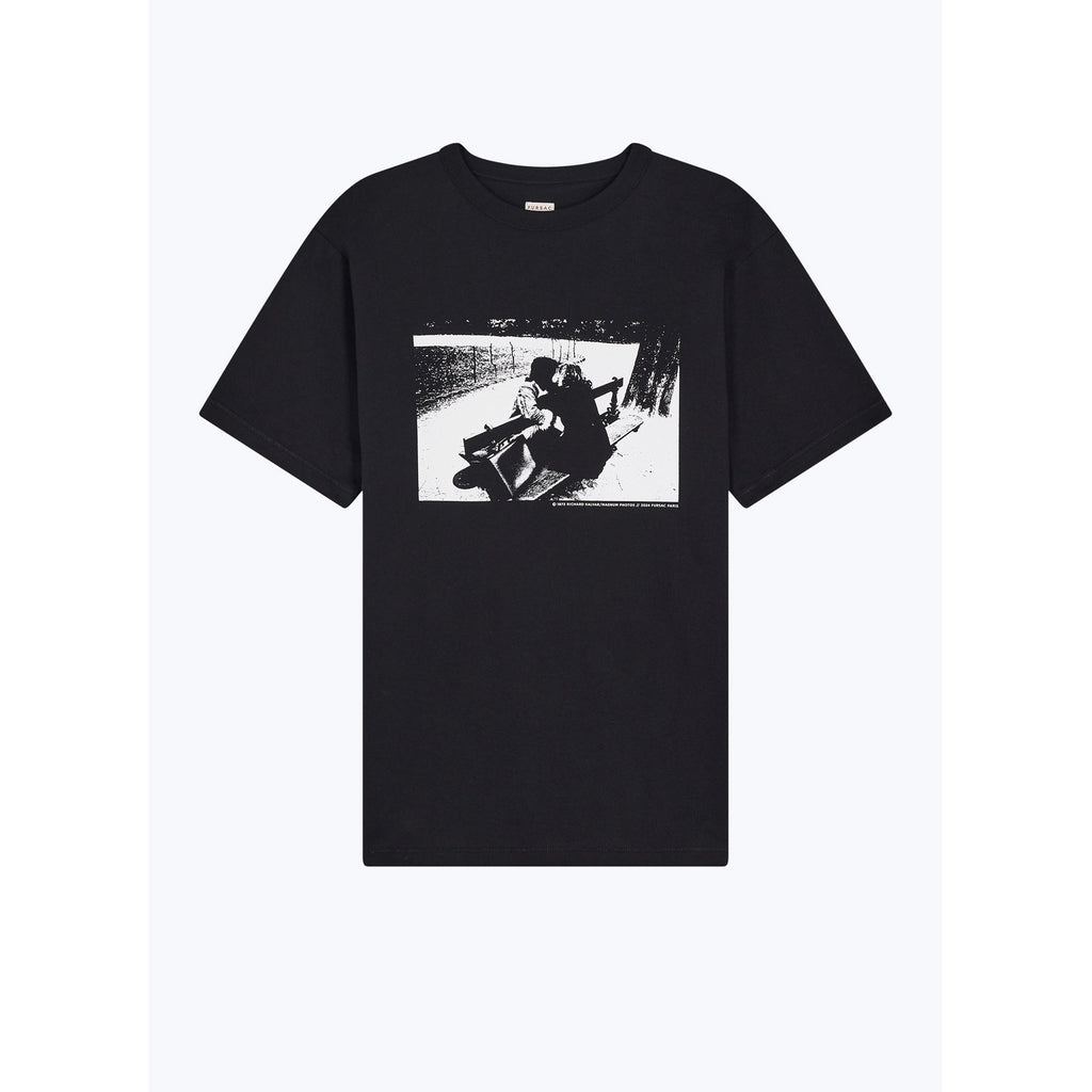 Printed Organic Cotton T-Shirt - Black - Photo Print by Richard Kalvar