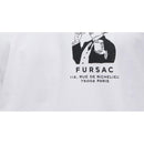 T-Shirt En Jersey De Coton Biologique - Blanc - Imprimé Dessin Fantaisie Sur La Poitrine