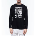 Printed Organic Cotton T-Shirt - Black - Jean Gaumy Photo Print