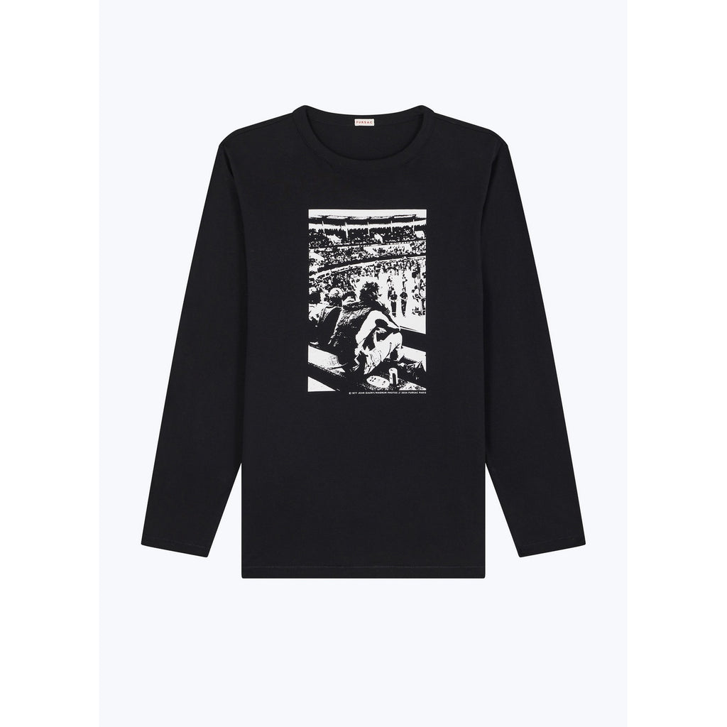 Printed Organic Cotton T-Shirt - Black - Jean Gaumy Photo Print