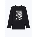 Printed Organic Cotton T-Shirt - Black - Jean Gaumy Photo Print