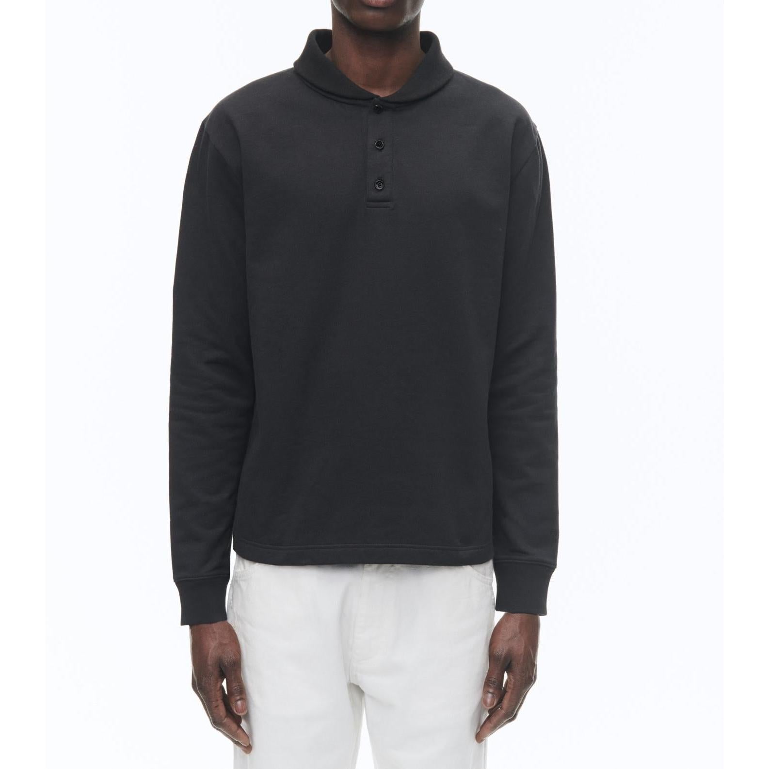 Fursac - Sweat À Col Châle En Jersey De Coton - Noir