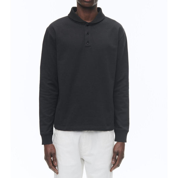 Fursac - Sweat À Col Châle En Jersey De Coton - Noir