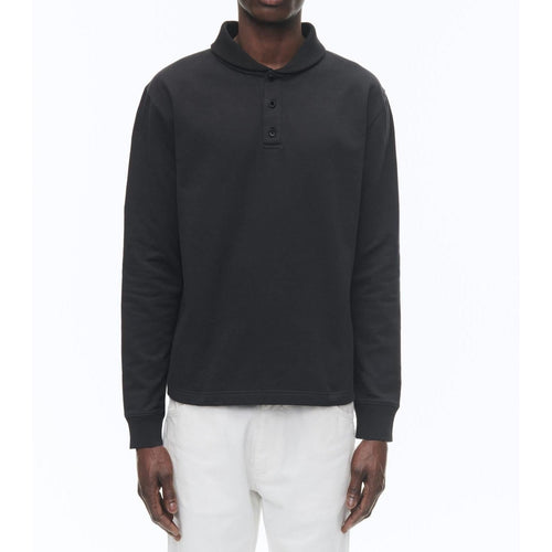 Fursac - Sweat À Col Châle En Jersey De Coton - Noir