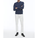 Crew-Neck Cotton Jersey Sweatshirt - Navy Blue