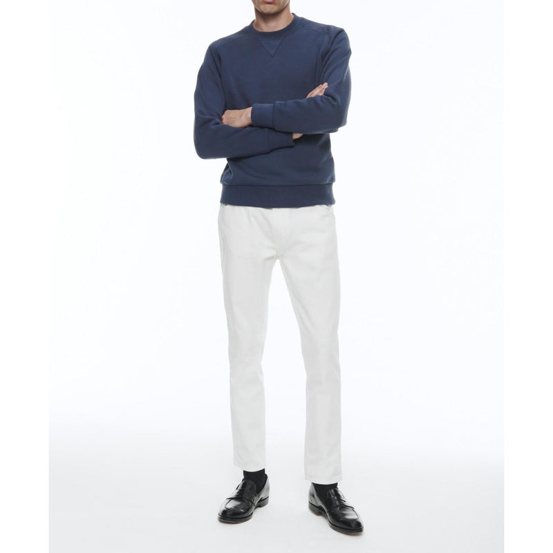 Crew-Neck Cotton Jersey Sweatshirt - Navy Blue