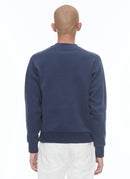 Fursac - Sweatshirt À Col Rond En Jersey De Coton - Marine