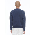 Crew-Neck Cotton Jersey Sweatshirt - Navy Blue