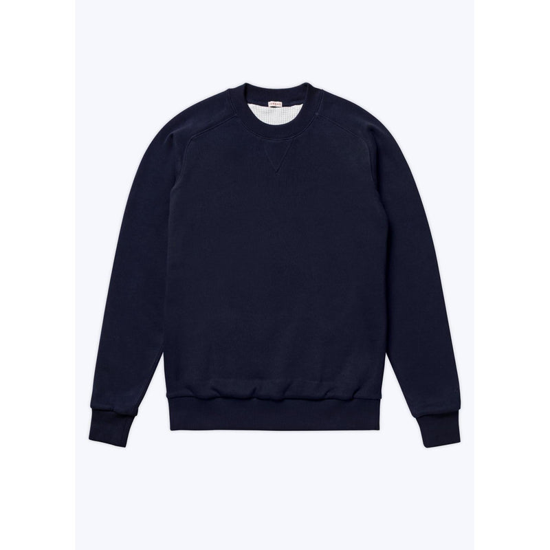 Crew-Neck Cotton Jersey Sweatshirt - Navy Blue
