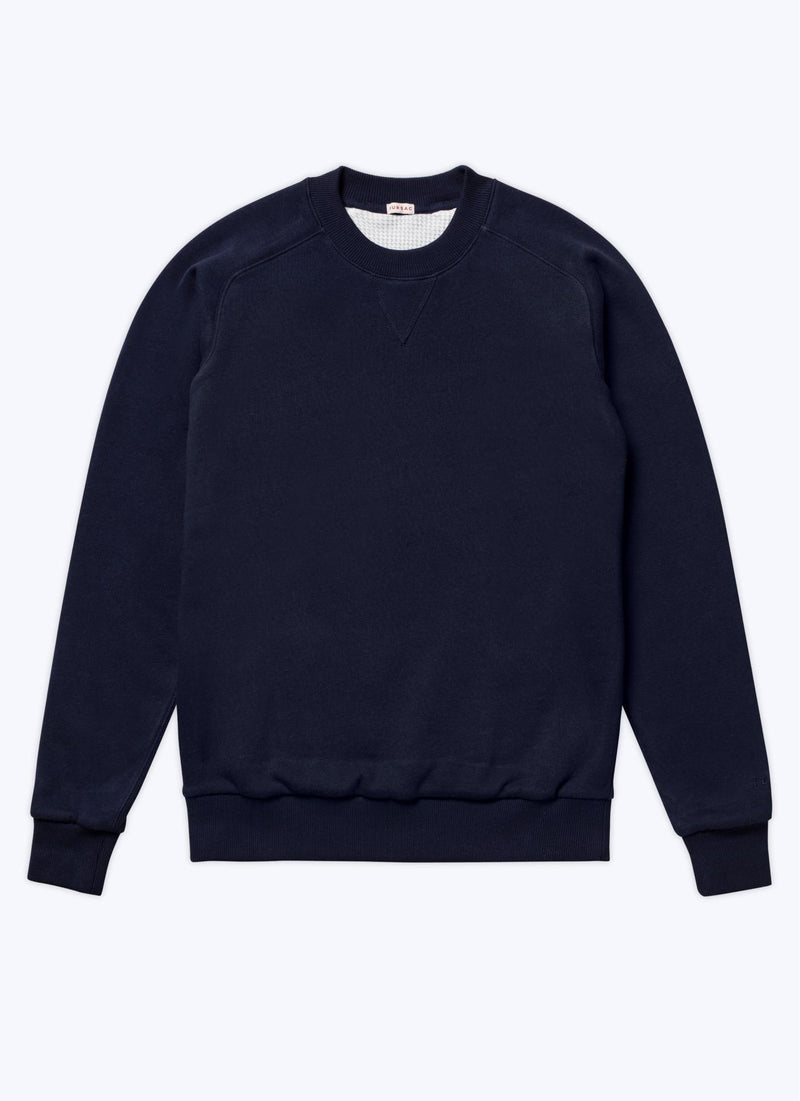 Fursac - Sweatshirt À Col Rond En Jersey De Coton - Marine