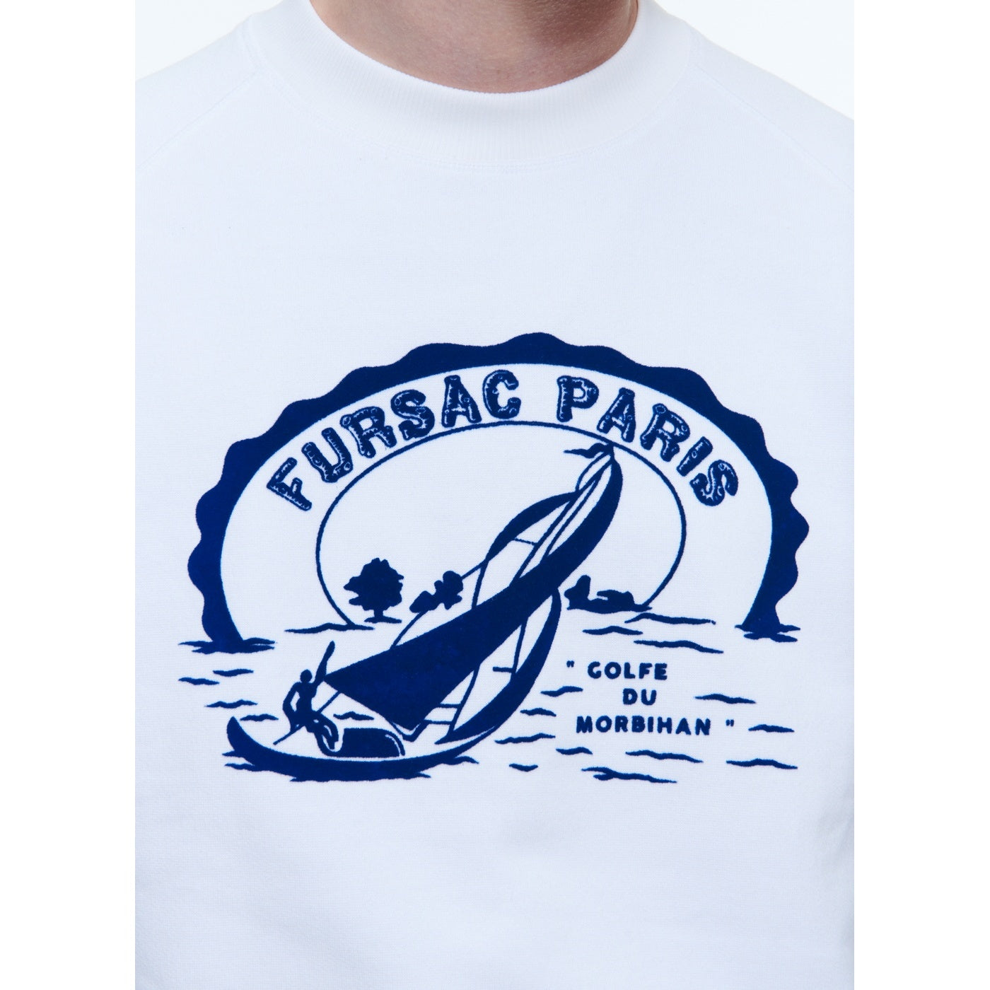 Fursac - Sweat En Coton Biologique - Blanc - Patch Golfe Du Morbihan