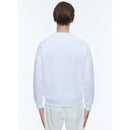 Sweat En Coton Biologique - Blanc - Patch Golfe Du Morbihan