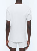 Ribstrikket Ringer T-shirt - Råhvid