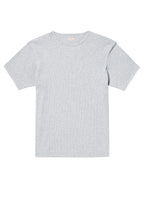 T-shirt Ringer A Costine - Grigio Melange Chiaro