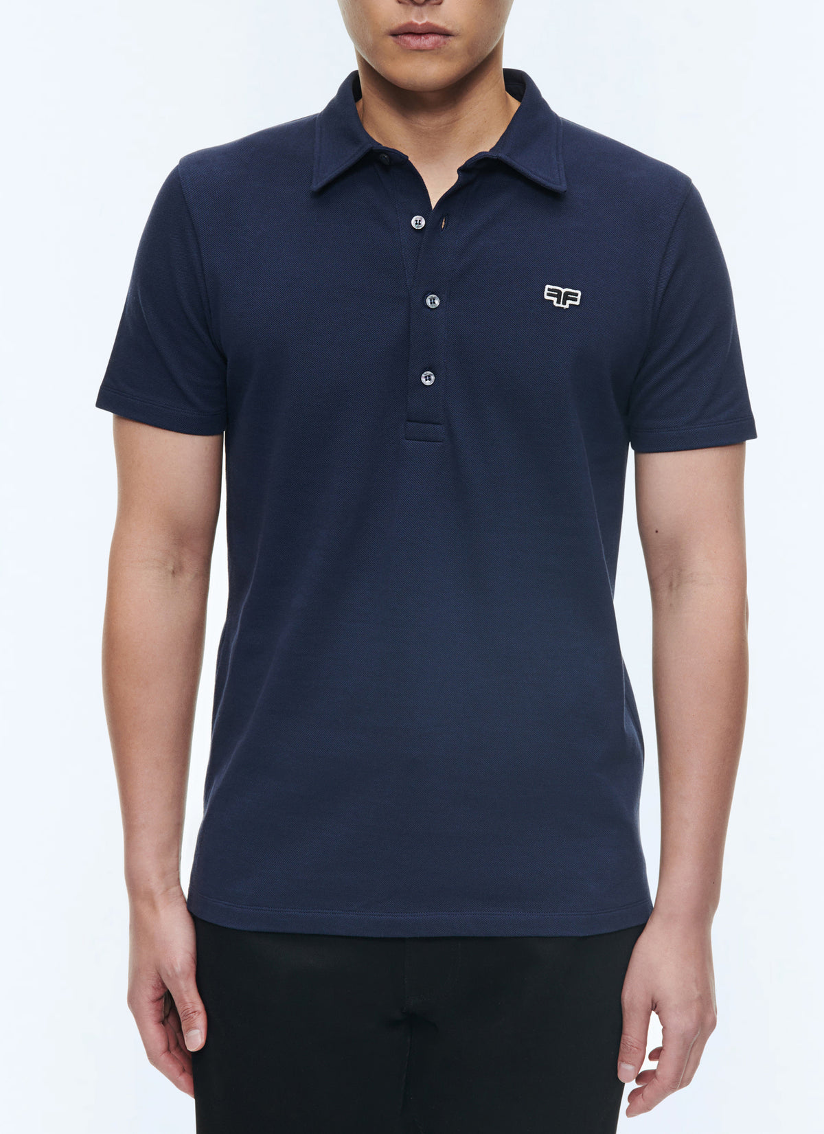 Polo En Piqué - Marine