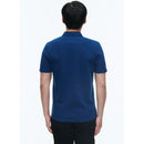 Polo En Piqué De Coton Biologique - Bleu