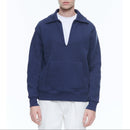 Sweat Vareuse En Coton Biologique - Bleu Marine