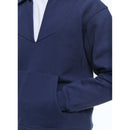 Sweat Vareuse En Coton Biologique - Bleu Marine