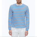 T-Shirt Rayé En Coton Biologique - Rayures Blanches Et Bleu Marine
