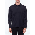 Polo De Jersey De Algodón Mercerizado - Negro