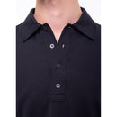 Polo En Jersey De Coton Mercerisé - Noir