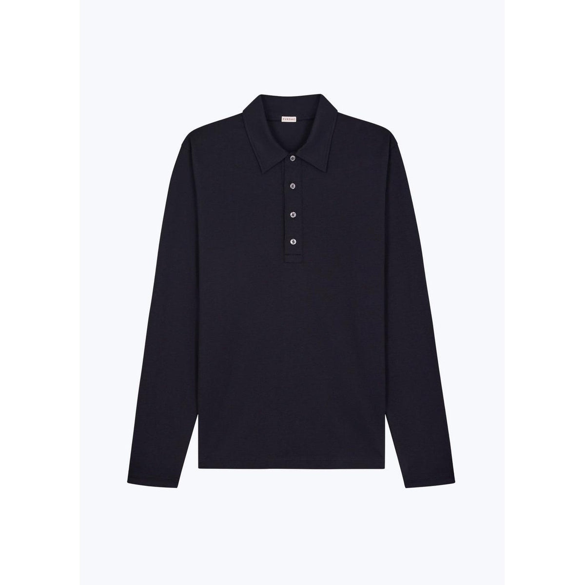 Polo En Jersey De Coton Mercerisé - Noir