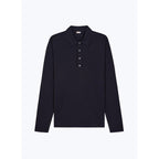 Polo De Jersey De Algodón Mercerizado - Negro