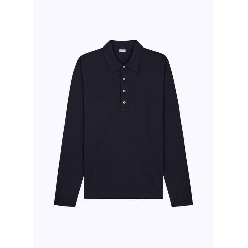 Polo En Jersey De Coton Mercerisé - Noir