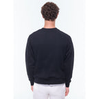 Black Crew-Neck Sweatshirt - Black