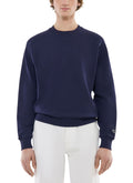 Sweatshirt mit Rundhalsausschnitt - Marineblau