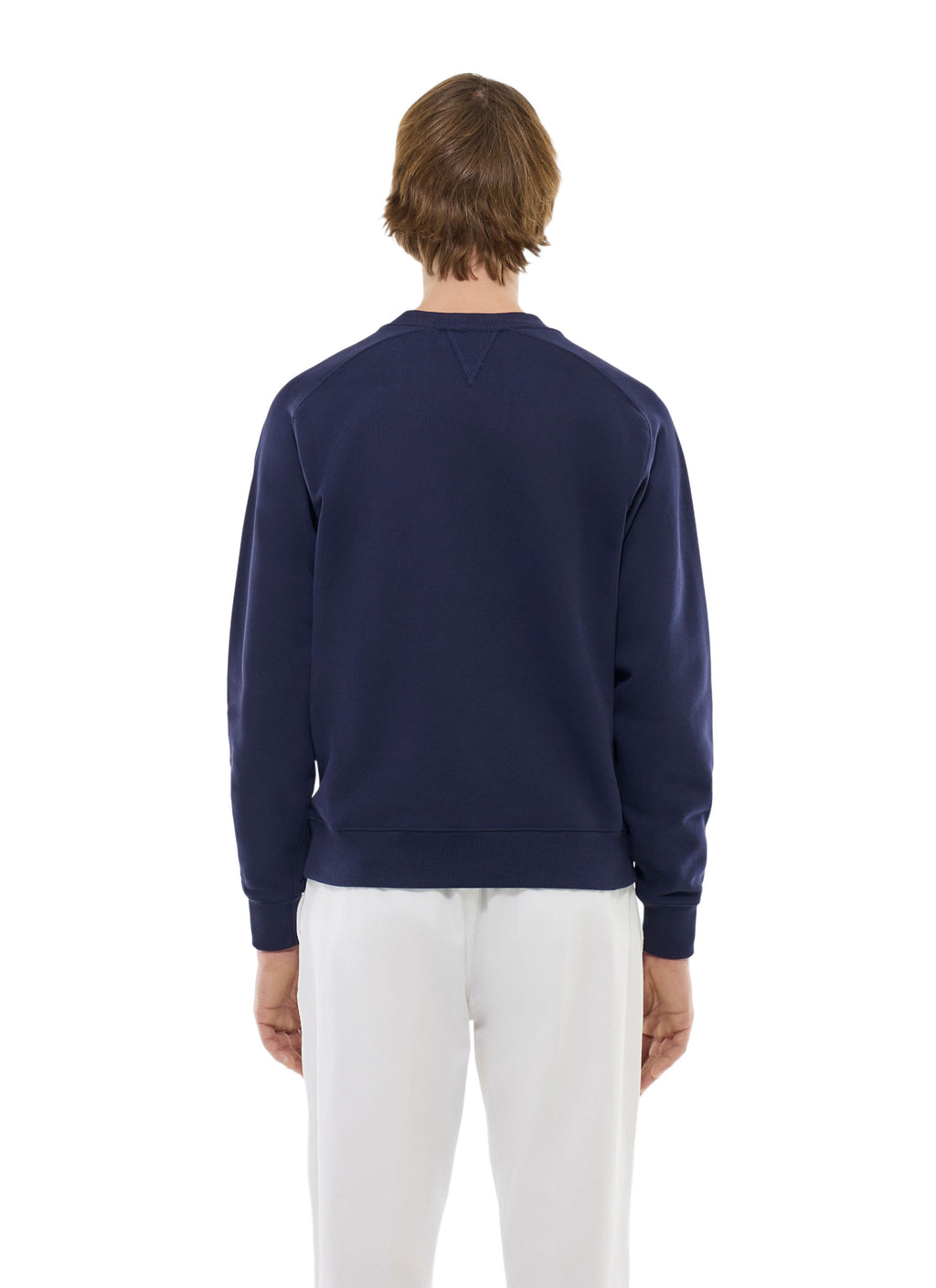 Sweatshirt mit Rundhalsausschnitt - Marineblau