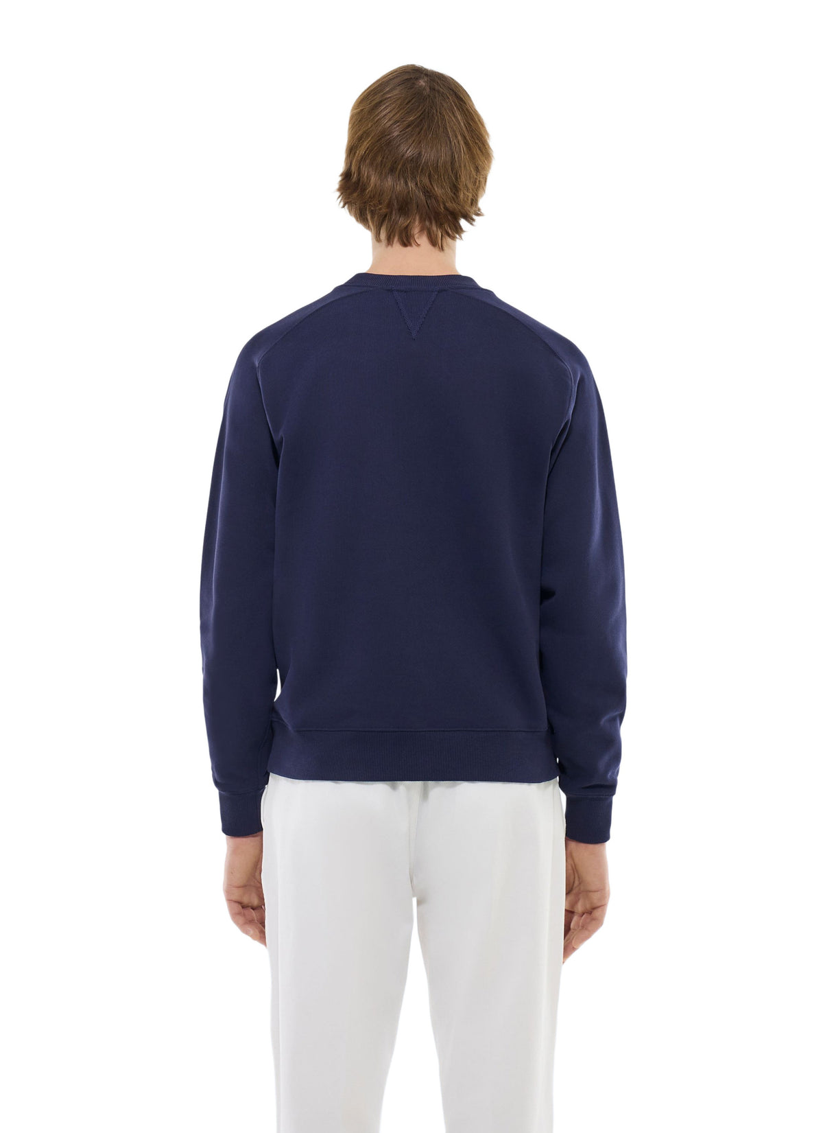 Sweatshirt mit Rundhalsausschnitt - Marineblau